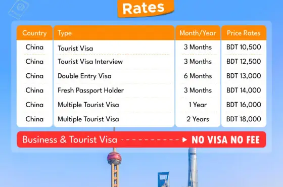 চায়না ভিসা প্রসেসিং: Visa Crafters BD-এর সাফল্যের গল্প