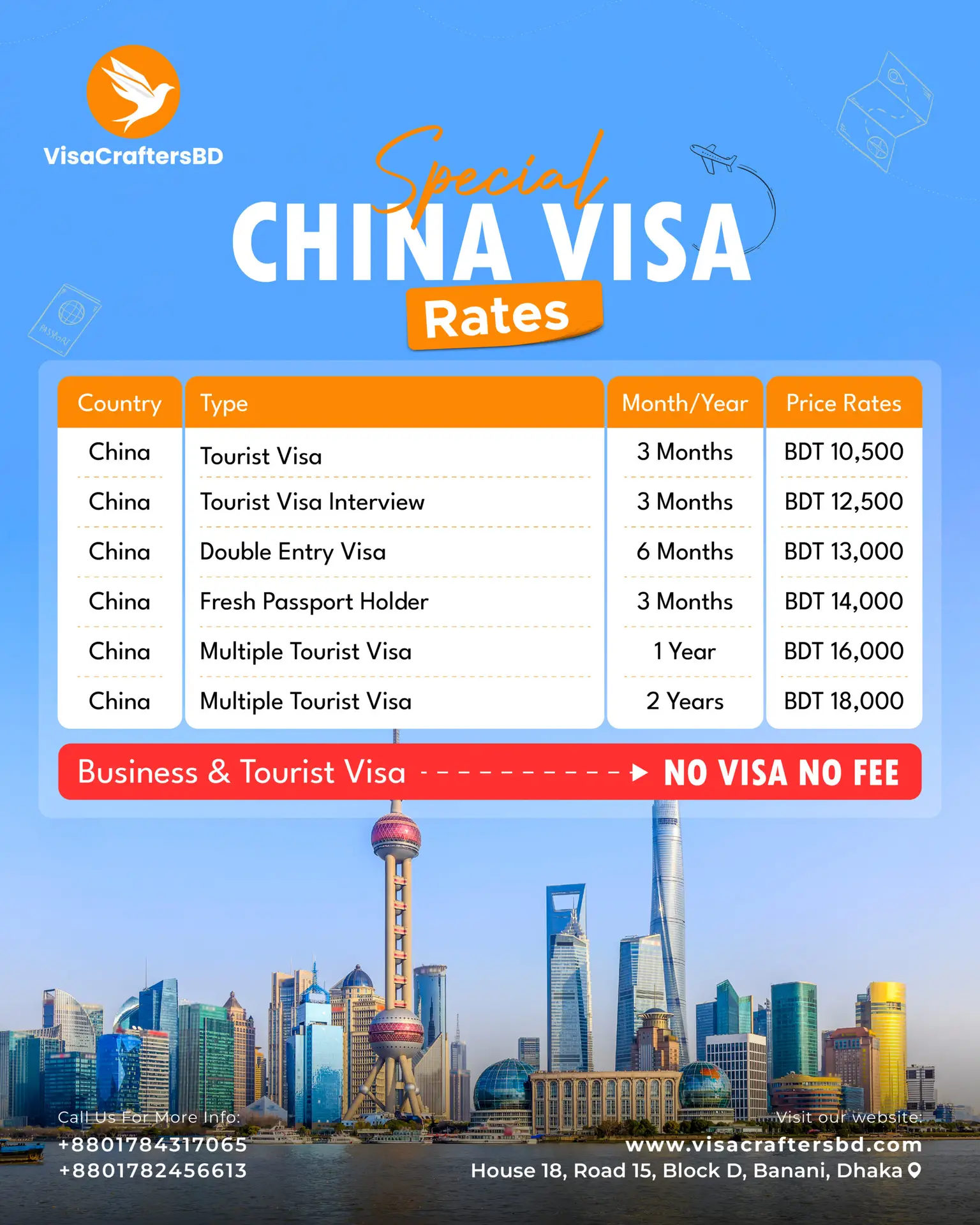 China visa from Bangladesh